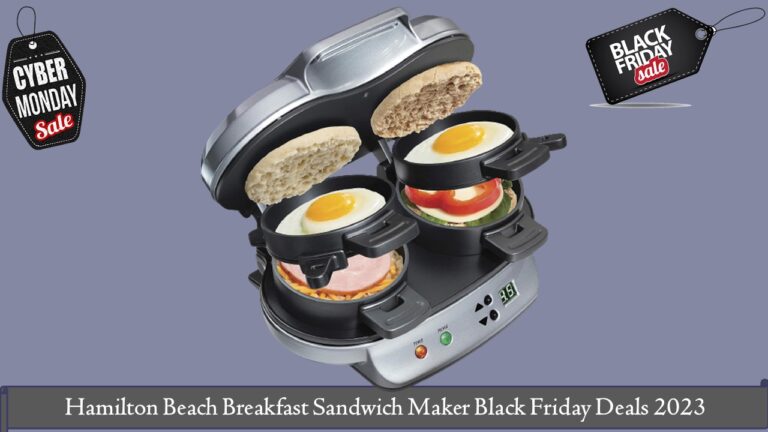 Hamilton Beach Breakfast Sandwich Maker Black Friday